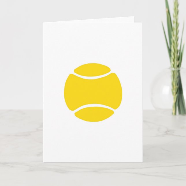 Tennis Ball Karte (Vorderseite)