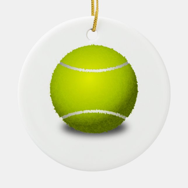 Tennis Ball Keramikornament (Vorne)