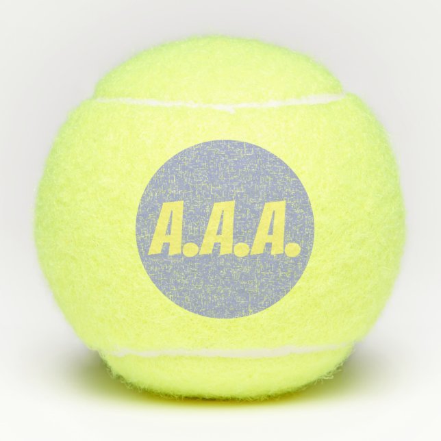 Tennis Ball KUSTOMIZABLE Initialen (Vorderseite)