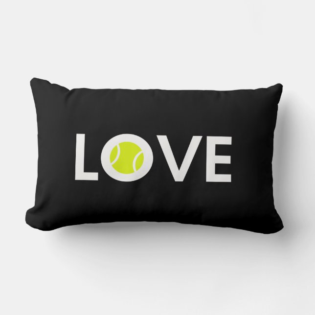 Tennis-Ball LIEBE Lendenkissen (Vorderseite)