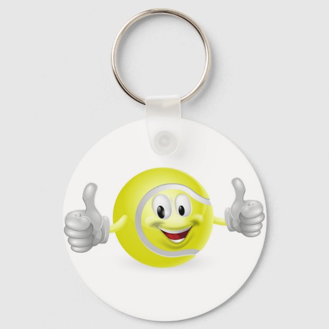 Tennis Ball Mascot Schlüsselanhänger (Vorderseite)