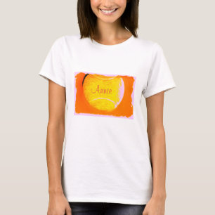 Tennis Ball Orange Yellow Pink 4Annie T - Shirt