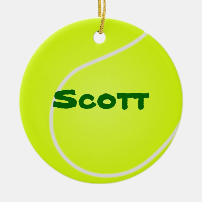 Tennis Ball Ornament (Vorne)
