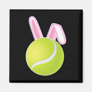 Tennis Ball Osterhase Magnet