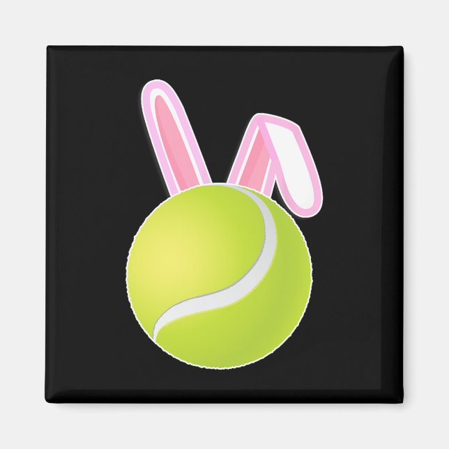 Tennis Ball Osterhase Magnet (Vorne)
