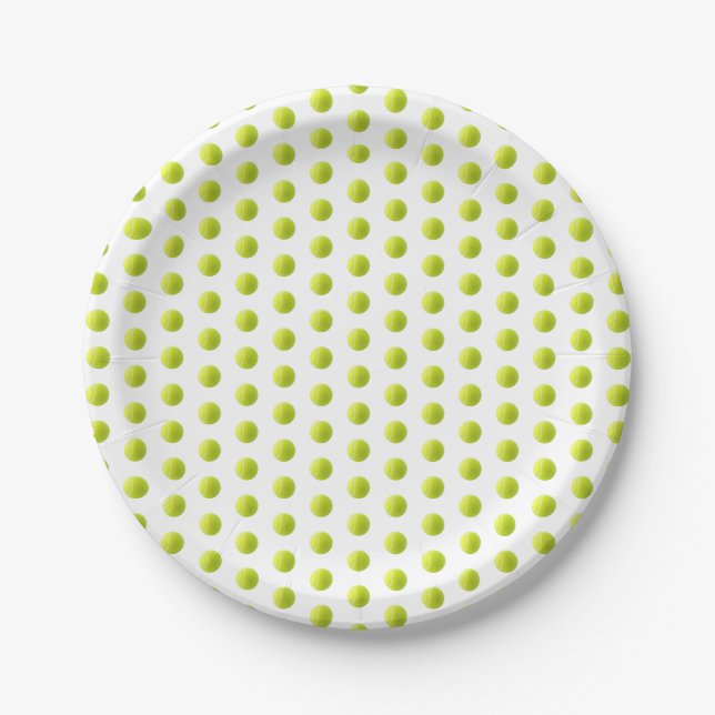 Tennis Ball Paper Plate Pappteller (Vorderseite)