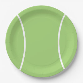 Tennis Ball Paper Plate Pappteller