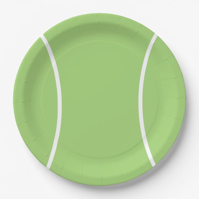 Tennis Ball Paper Plate Pappteller (Vorderseite)