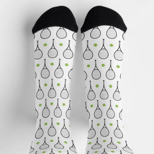Tennis Ball Pattern Socken (Oben)