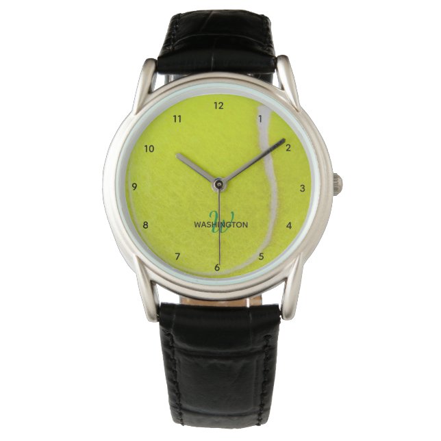 Tennis Ball Personalisiert Armbanduhr (Vorderseite)