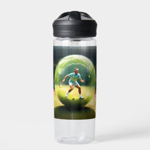 Tennis Ball Player on Court Trinkflasche