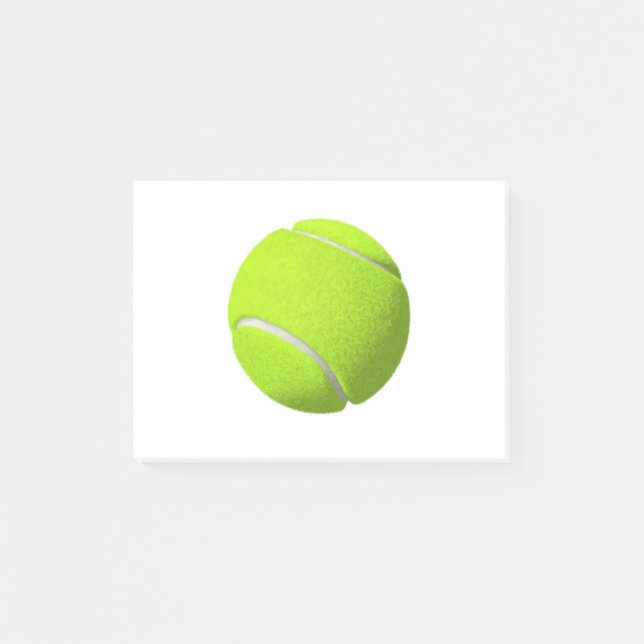 Tennis Ball Post-it Klebezettel (Vorderseite)