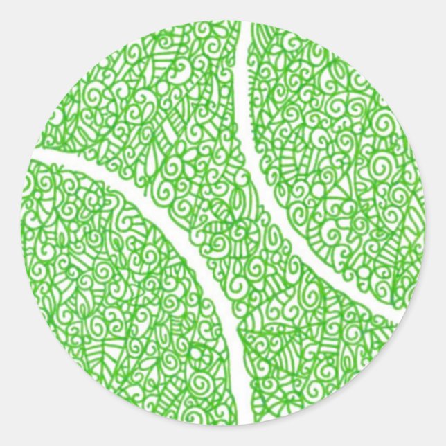Tennis Ball Round Stickers (Vorderseite)