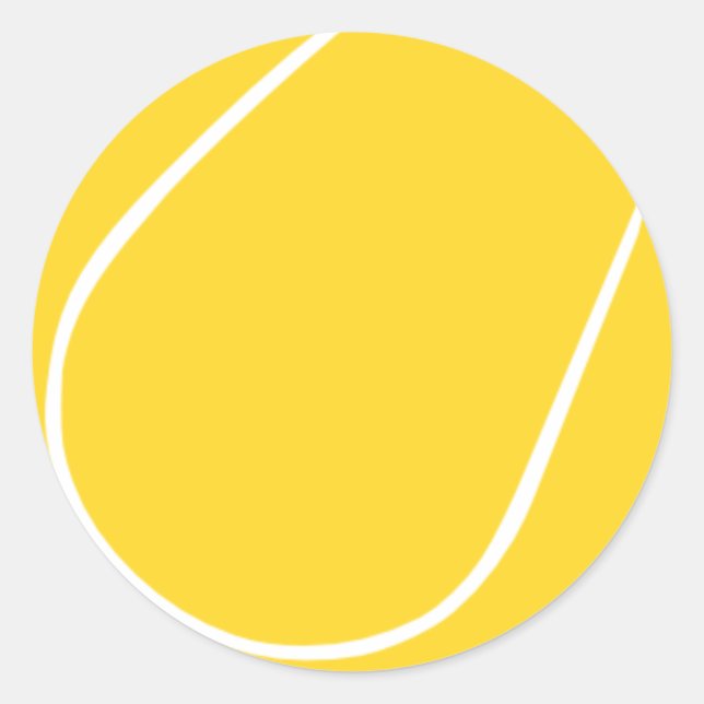 Tennis Ball Runder Aufkleber (Vorderseite)