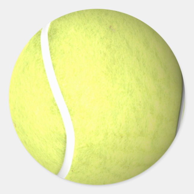 Tennis Ball Runder Aufkleber (Vorderseite)