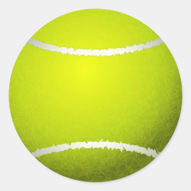 Tennis Ball Runder Aufkleber (Vorderseite)