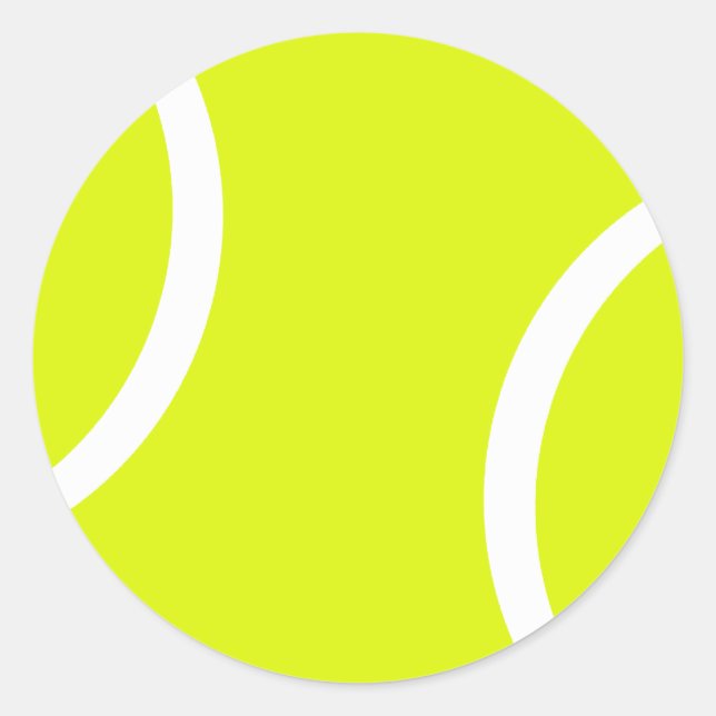 Tennis Ball Runder Aufkleber (Vorderseite)