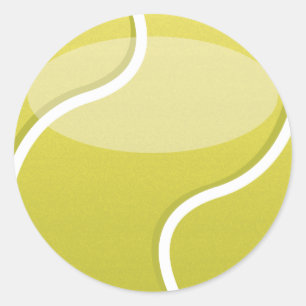 Tennis Ball Runder Aufkleber