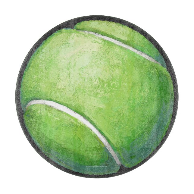 Tennis Ball Schneidebrett (Vorderseite)