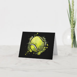 Tennis Ball Sports And Tennis Lover Christmas Einladung