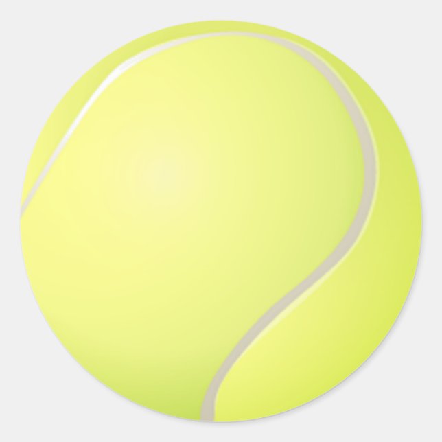 Tennis-Ball-Sticker Runder Aufkleber (Vorderseite)