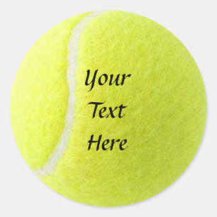 Tennis-Ball-Sticker Runder Aufkleber