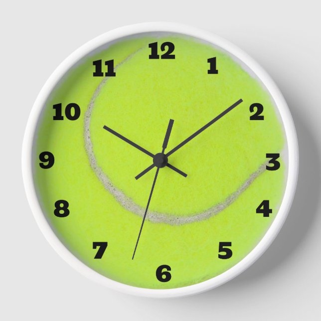 Tennis-Ball-Uhr Uhr (Vorderseite)