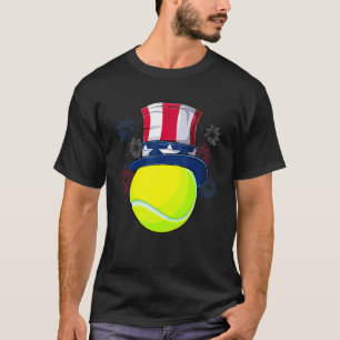 Tennis Ball & Uncle Sam Hat American Flag 4. J T-Shirt