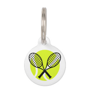 Tennis Ball und Racquets Haustiermarke