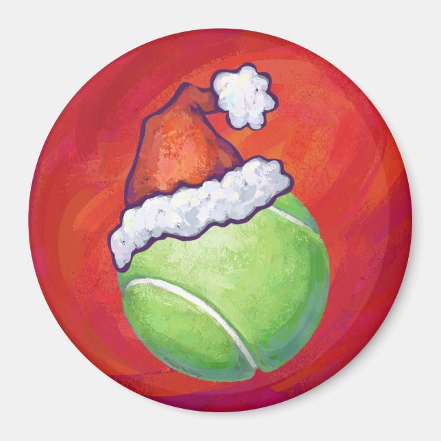 Tennis Ball Weihnachten Magnet (Vorne)