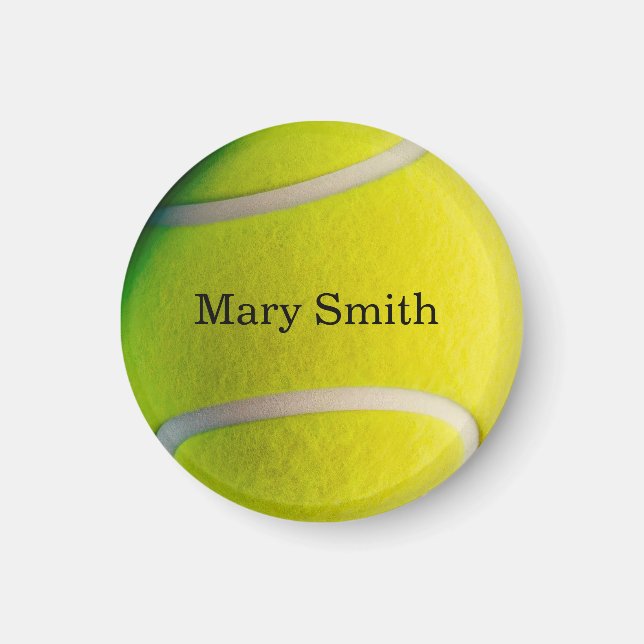 Tennis ball with your name  magnet (Vorne)