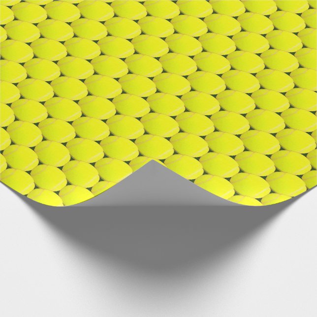 Tennis Ball Wrapping Paper Geschenkpapier (Ecke)