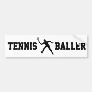 Tennis Baller Autoaufkleber