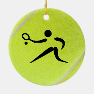 Tennis Baller Keramik Ornament