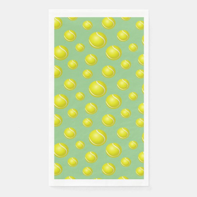 Tennis Balls Design Gasttuch Serviette (Vorderseite)