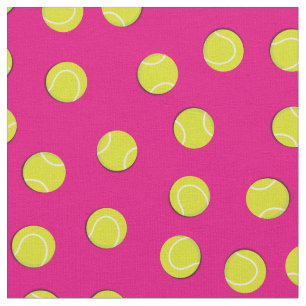 Tennis Balls Sport Pink Girl Stoff