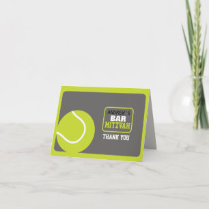 TENNIS Bar Mitzvah Einladung danken Ihnen zu