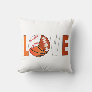 Tennis Basketball Baseball Football Lover Kissen