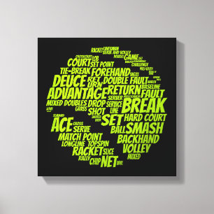 Tennis-Bedingungen Tennisspieler Tennisball spiele Leinwanddruck