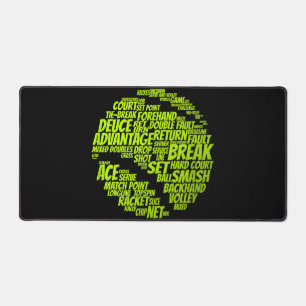 Tennis-Bedingungen Tennisspieler Tennisball spiele Schreibtischunterlage