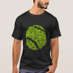 Tennis-Bedingungen Tennisspieler Tennisball spiele T-Shirt