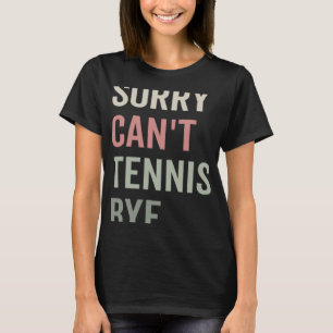 Tennis Besessener Spaß Summer Tennis Player Spaß T-Shirt