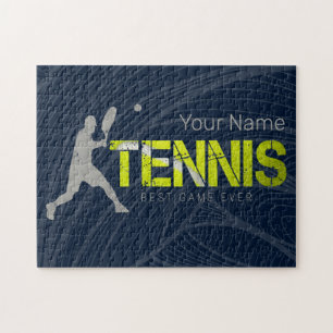 Tennis Best Game Ever Vintag Sport Coach Design Puzzle