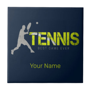 Tennis Bestes Spiel Aller Zeiten Vintage Sport Coa Fliese
