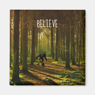 Tennis Bigfoot Forest Magnet