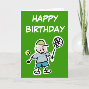 Tennis Birthday Card Karte
