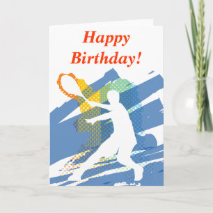 Tennis Birthday Card Karte