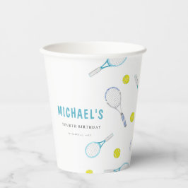Tennis Birthday Paper Cup Pappbecher