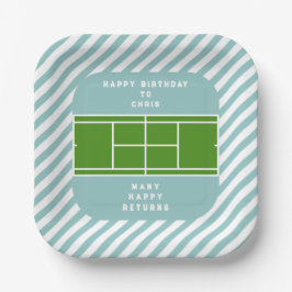 Tennis Birthday Party Pappteller