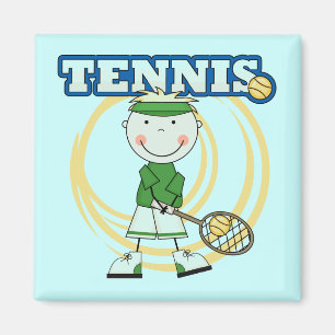 TENNIS - Blond Boy T - Shirt und Geschenke Magnet